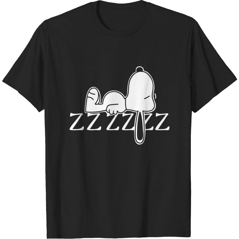 T-shirt Lazy Puppy Sleep pour hommes en noir — T-shirts pour hommes