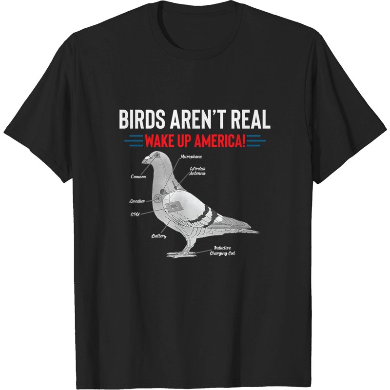 T-shirt classique Birds Aren’t Real Wake Up America pour hommes — T-shirts pour hommes