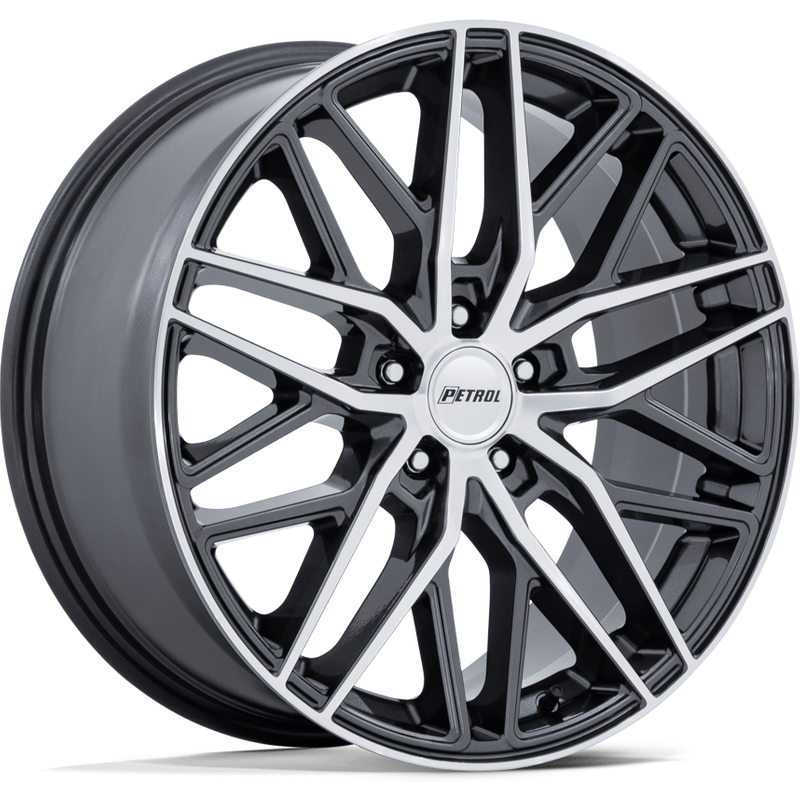 Roues Petrol PE004 P3E Gloss Gunmetal - 17x8 - 5x114.3 - 40 Offset — Roues et jantes