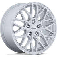 Roues Petrol PE004 P3E Machined Brushed Gloss Silver - 17x8