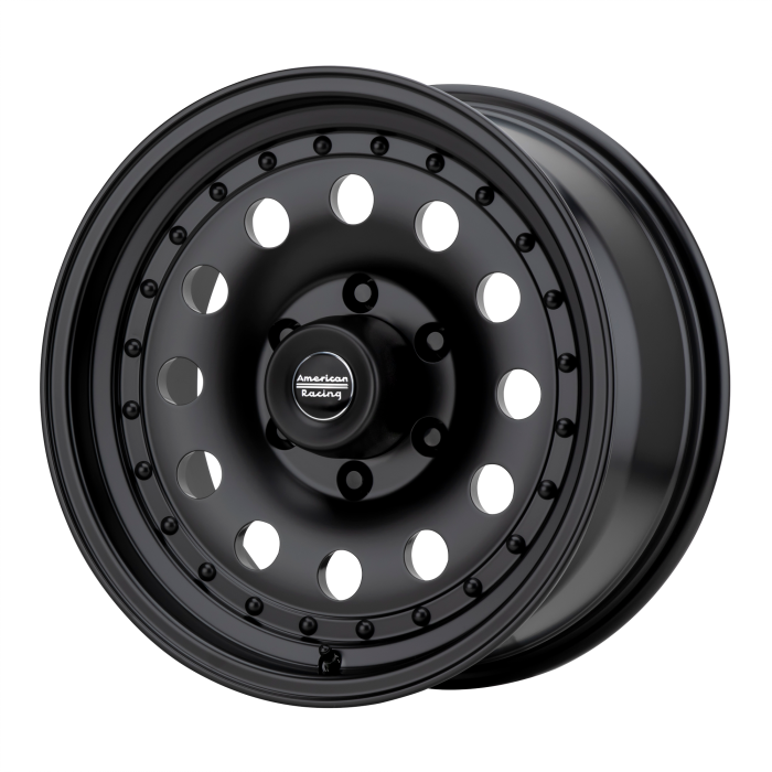 American Racing AR62 Outlaw II Satin Black Wheels 16x8 0mm Offset 5x114.3 BP — Wheels & Rims
