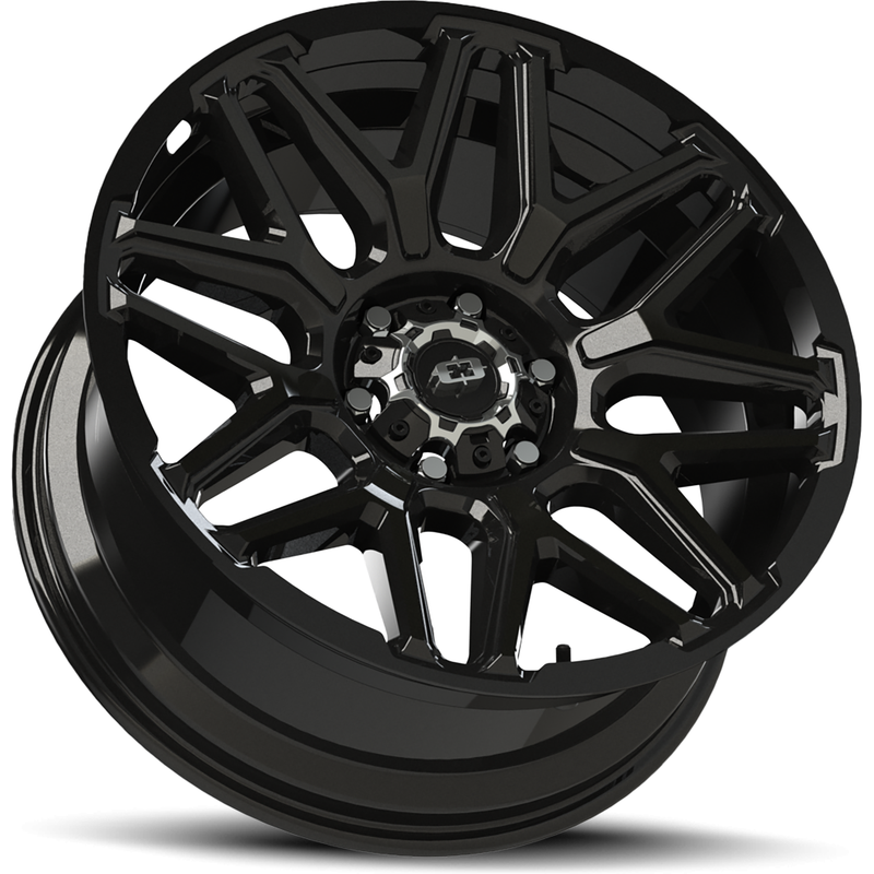Vision Off Road 305 Rekluse Gloss Black Wheel - 20x9, 5x139.7 — Wheels & Rims