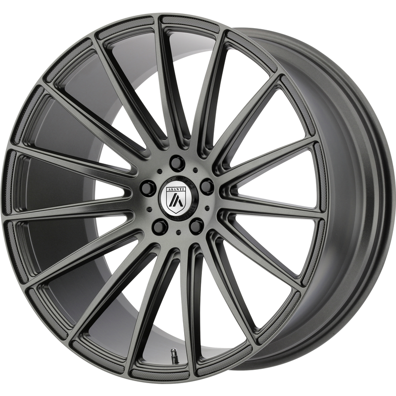Roues Asanti Black ABL-14 Polaris Gray - 22x10.5 - 5x108 - 35 Offset — Roues et jantes