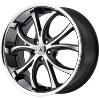 Roues Asanti Black ABL-8 Elektra à Face Usinée - 22x9