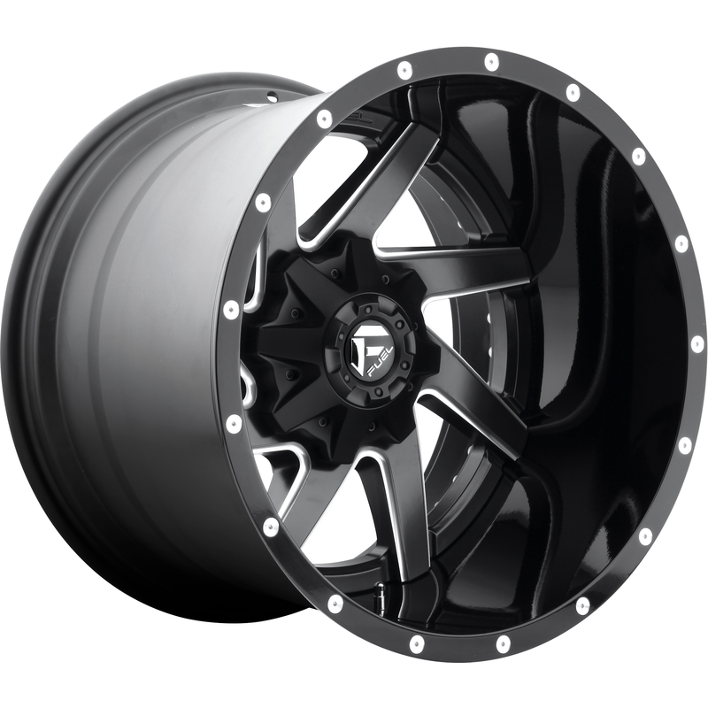 Fuel D265 Renegade Black Milled Wheels - 22x8.5 - 8x165.1 Bolt Pattern — Wheels & Rims