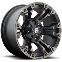 Fuel D569 Vapor Matte Black Mach Gray Tone Wheels 17x10 -18 Offset — Wheels & Rims