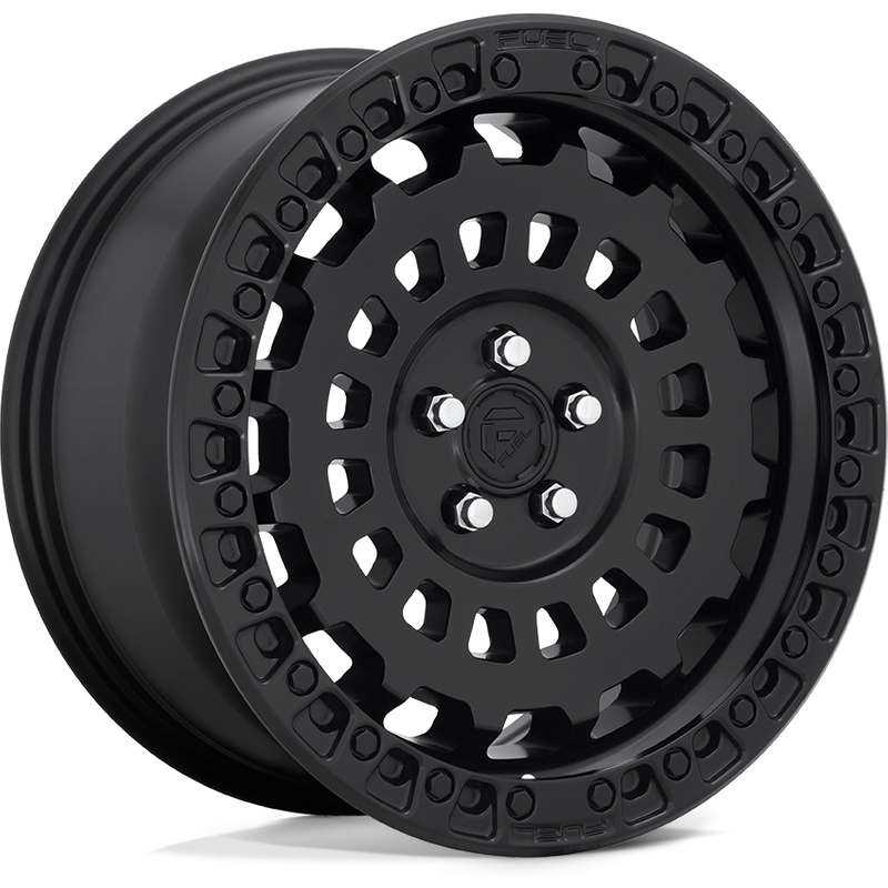 Fuel D633 Zephyr Matte Black 17x8 Wheels with 5x114.3 Bolt Pattern — Wheels & Rims