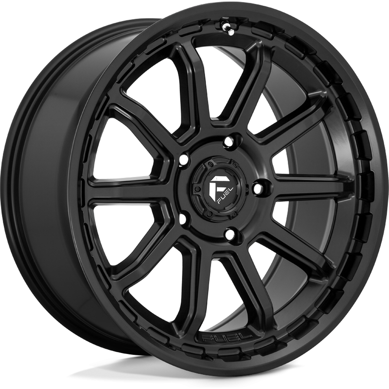 Jantes Fuel D689 Torque Noir Mat - 17x9, Motif de boulon 6x114.3 — Roues et jantes