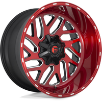 Fuel D691 Triton Red Milled Wheels - 20x10 - 5x139.7 Bolt Pattern
