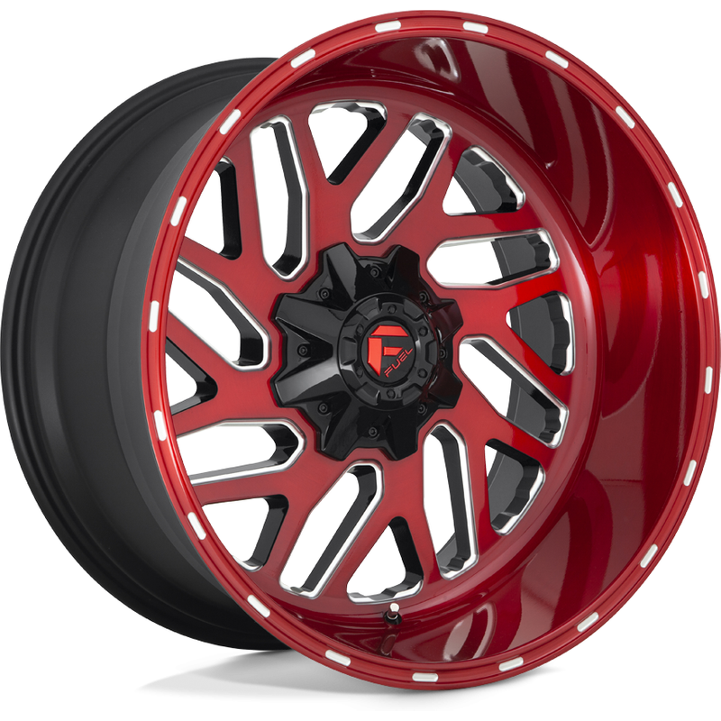 Fuel D691 Triton Red Milled Wheels - 20x10 - 5x139.7 Bolt Pattern — Wheels & Rims