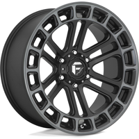 Fuel D720 Heater Matte Black Ddt Machined Wheels 20x9 6x139.7