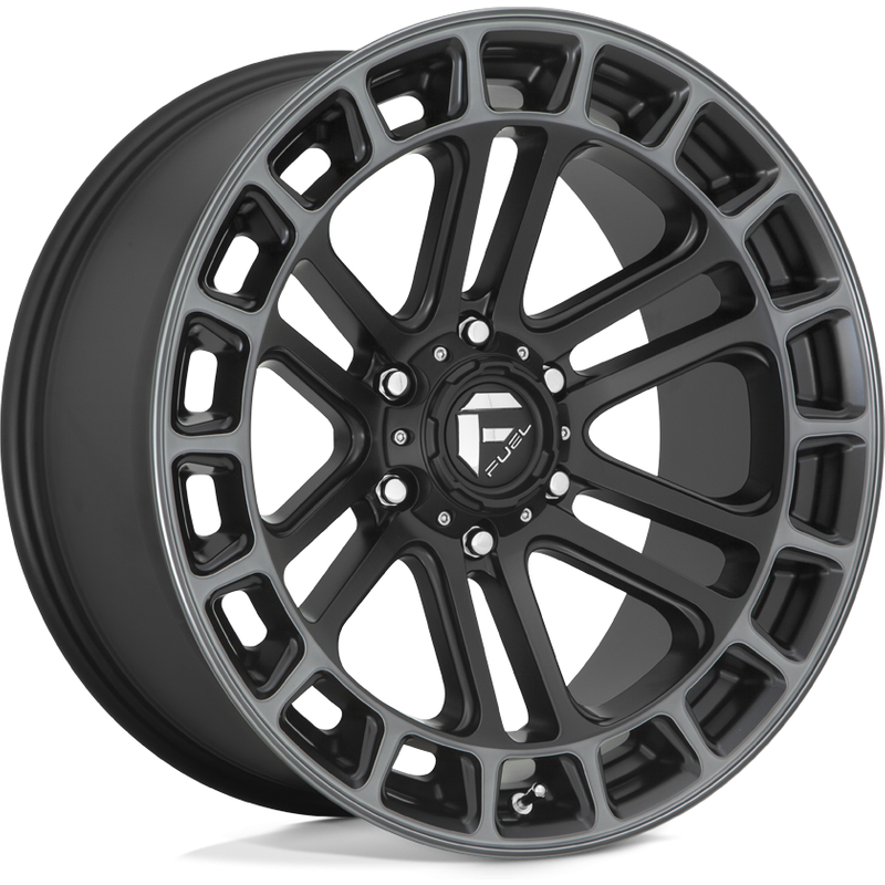 Fuel D720 Heater Matte Black Ddt Machined Wheels 20x9 6x139.7 — Wheels & Rims