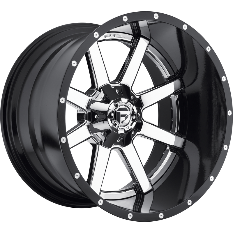 Roues Fuel FF88 Chrome - 22x14 - Motif de boulons 6x139.7 -76 Offset