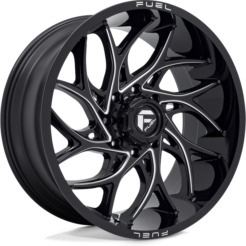 Fuel FF78 Gloss Black Milled Wheels - 24x11 - 8x170 Bolt Pattern — Wheels & Rims