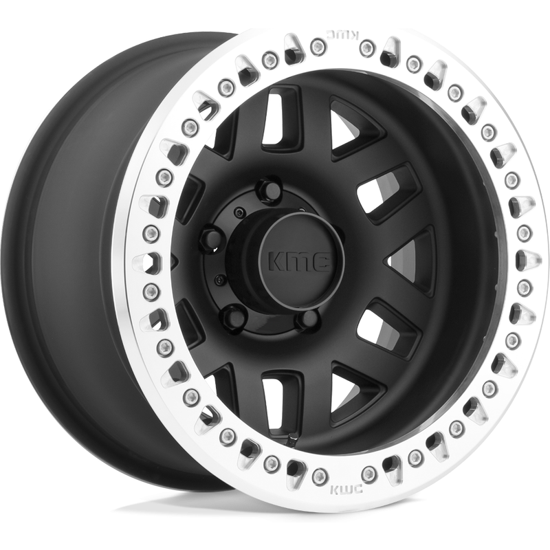 Roues KMC KM229 Machete Crawl Beadlock Noir Satin 17x9 — Roues et jantes