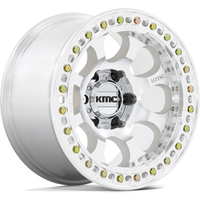 KMC KM237 Riot Beadlock Machined 17x8.5 Rims 6x120 Bolt Pattern