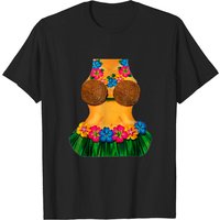 T-shirt Hula Dancer Body avec soutien-gorge en noix de coco pour hommes — T-shirts pour hommes