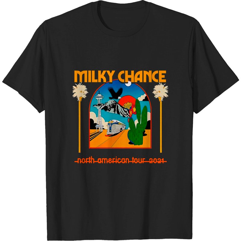 T-shirt Noir pour Homme Milky Chance — T-shirts pour hommes