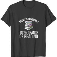 T-shirt Today's Forecast 100% Chance Of Reading pour hommes — T-shirts pour hommes