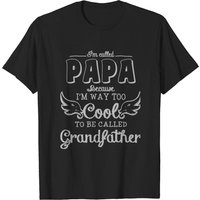 Papa - T-shirt Je m'appelle Papa pour hommes en noir