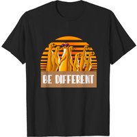 T-shirt Be Different Suricate pour Hommes en Noir — T-shirts pour hommes