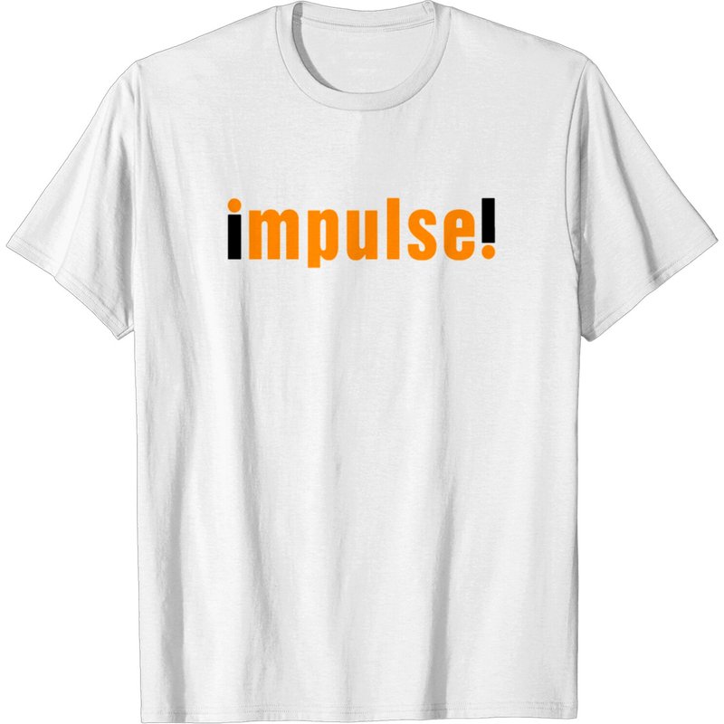 Impulse Record Label Men's T-Shirt in Black — Mens T Shirts