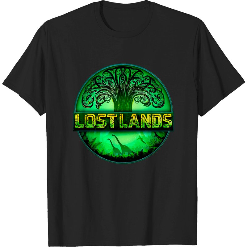 T-shirt pour hommes Lost Lands en noir — T-shirts pour hommes