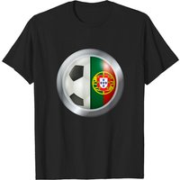 T-shirt de soccer Portugal pour hommes - Noir