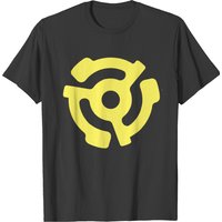 T-shirt Jaune Classique Vinyl 45 Adapter