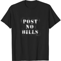 T-shirt blanc Post No Bills pour hommes — T-shirts pour hommes