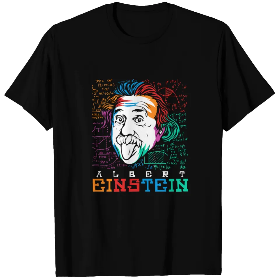Albert Einstein Tongue Pop-Art T-Shirt for Men