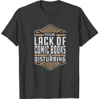 Comic Book T-Shirt for Men in Black