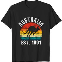 Vintage Australia Day Est. 1901 Aussie T-shirt for Men