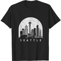 Seattle Washington Skyline T-Shirt for Men