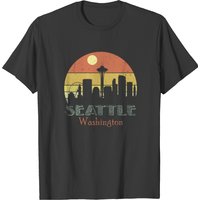 T-shirt Vintage de la Ville de Seattle Washington pour Hommes — T-shirts pour hommes