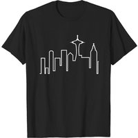 T-shirt Seattle Skyline (Frasier) pour hommes en noir — T-shirts pour hommes