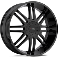 KMC Roue KM714 Regulator Noir Brillant - 22x9.5 - 6x120 - 30 Offset — Roues et jantes