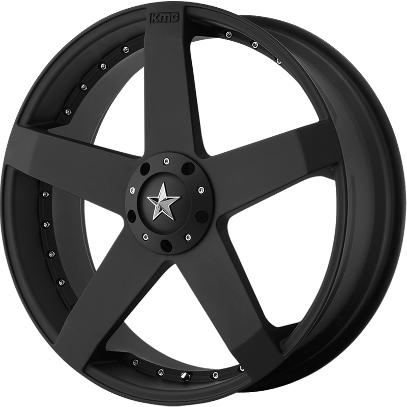 KMC Wheel KM775 Rockstar CAR - 22x8.5 - 5x108 Bolt Pattern — Wheels & Rims