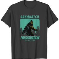 Sasquatch T-Shirt for Men - Preservation Shirt in Black — Mens T Shirts