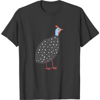 T-shirt pour hommes avec poule mignonne de pintade