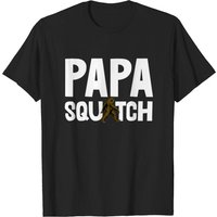 T-shirt Papa Sasquatch pour hommes en noir