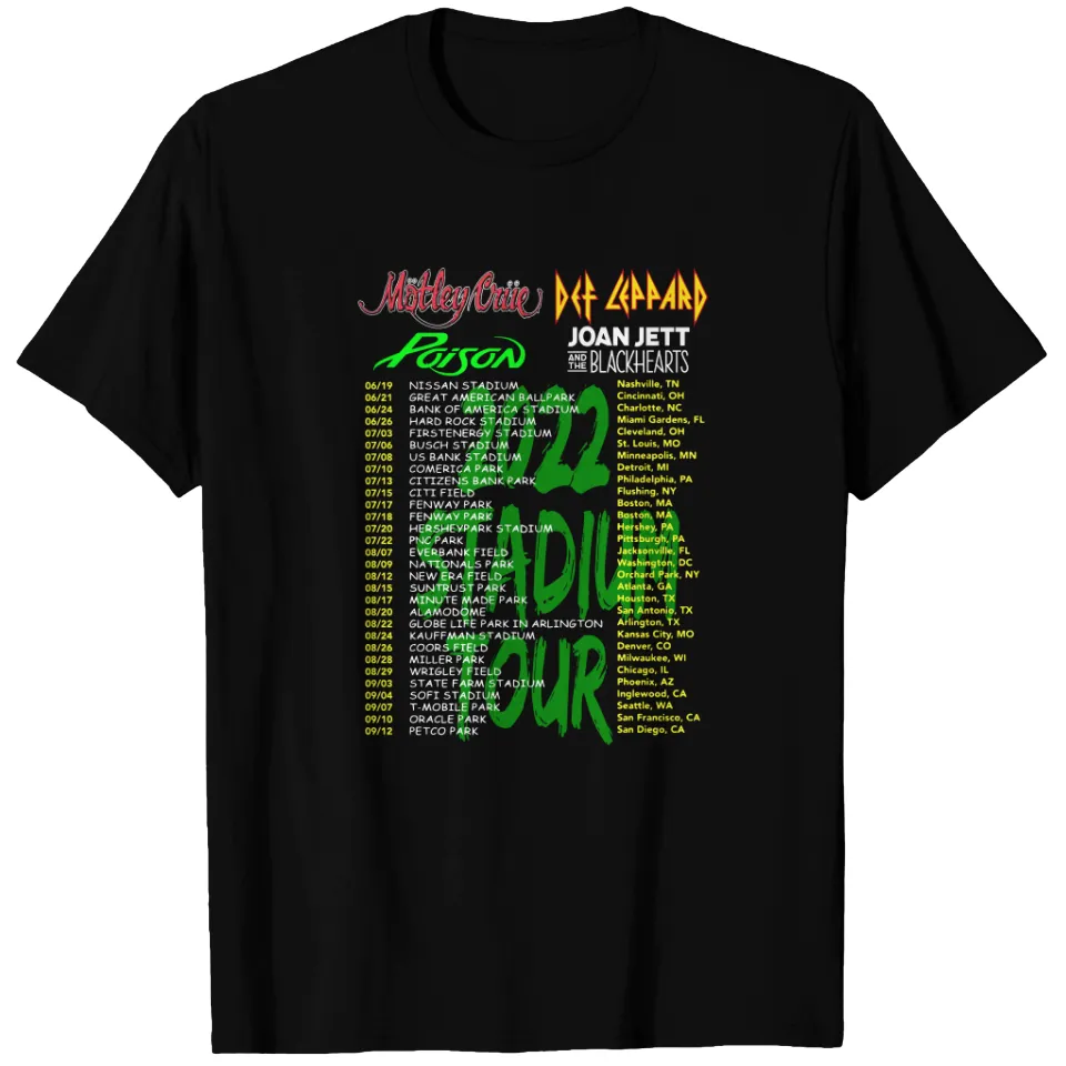 T-shirts 2022 Stadium Tour pour hommes — T-shirts pour hommes