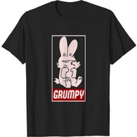 Grumpy Rabbit Men's T-shirt in Black — Mens T Shirts