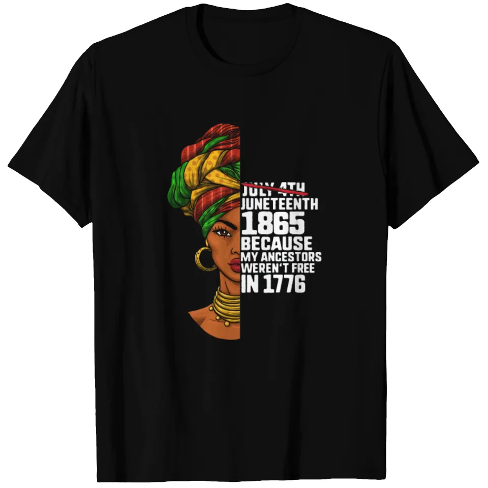 T-shirt Afro Femme Juneteenth Day My Ancestors Weren't pour Hommes — T-shirts pour hommes