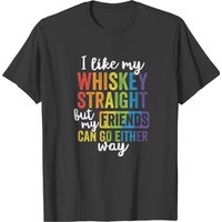 T-shirt LGBT Pride J'aime mon whisky pur pour hommes — T-shirts pour hommes