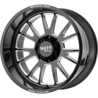 Moto Metal MO401 Gloss Black Milled Wheels - 22x12 - 5x150 -44 — Wheels & Rims