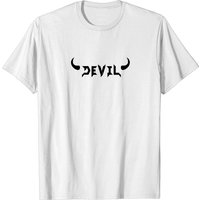 Devil T-Shirt for Men with Horns Design — Mens T Shirts