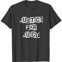 T-shirt Justice-for-Juicy pour hommes en noir — T-shirts pour hommes