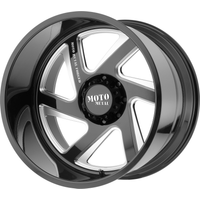 Moto Metal MO403 Gloss Black Milled Wheels - 22x10 -6x139.7 -18 Offset — Wheels & Rims