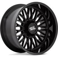 Roues Moto Metal MO809 Stinger Noir Brillant - 22x12 - 5x150 — Roues et jantes